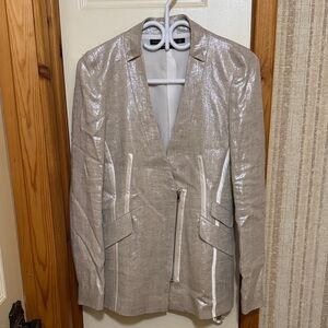 Mackage Metallic Silver Blazer